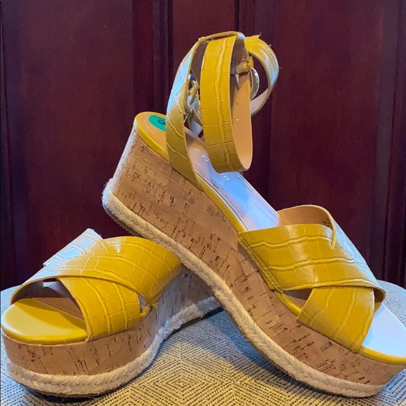 Marc Fisher Shoes - ~Marc Fisher~ NEW Mustard Yellow Platform …